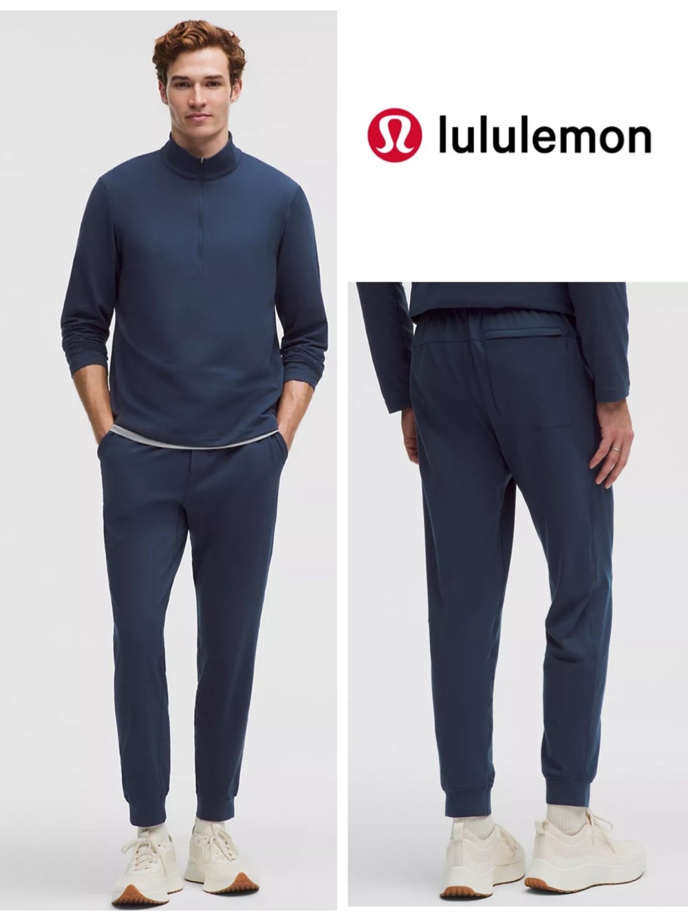 NWT Lululemon Soft Jersey Jogger Regular Length 29” in Heathered Navy Blue